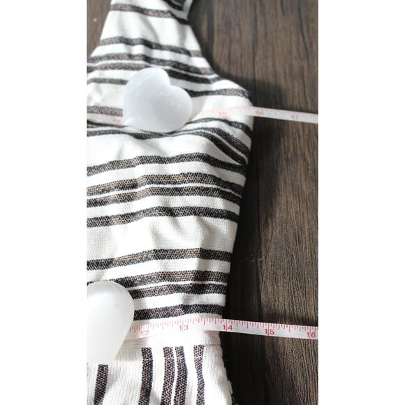 ALC Hudson Halter Mini Dress Stripe Pockets White Black *Altered* As Is Size 4 - Picture 8 of 11